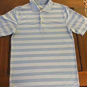 Nike Golf. Light blue with stripes. Small.